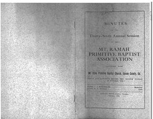 Association Minutes, 1925