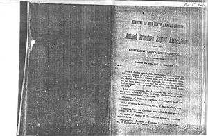 Association Minutes, 1879