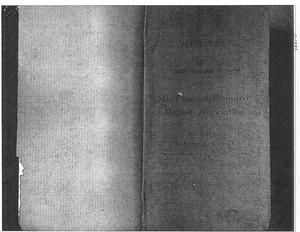 Association Minutes, 1907