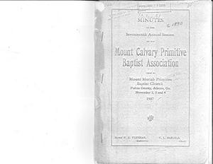Association Minutes, 1907