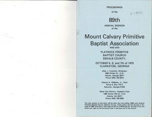 Association Minutes, 1979