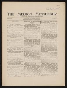 The Mission Messenger, March 1896
