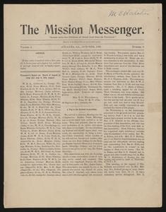 The Mission Messenger, October 1900