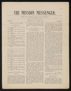 The Mission Messenger, March 1902