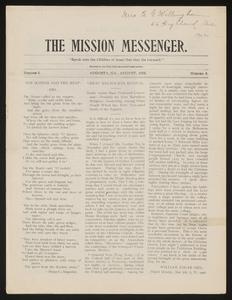 The Mission Messenger, August 1902