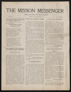 The Mission Messenger, January 1907