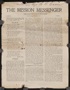 The Mission Messenger, February 1907