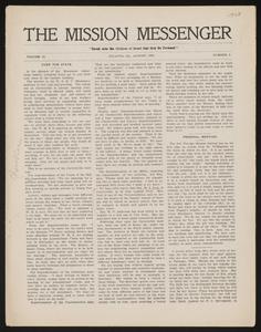 The Mission Messenger, August 1908