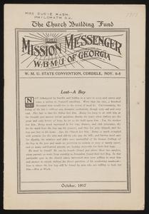 The Mission Messenger, October 1917