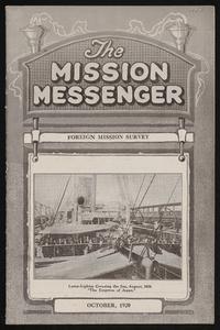 The Mission Messenger, October 1920