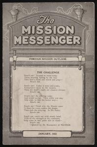 The Mission Messenger, January 1921