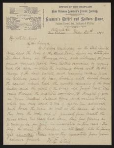 Letter from R. E. Steele to J. A. M. King, 1896