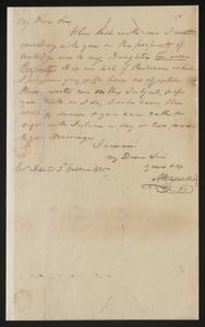 Letter from Audley Maxwell to probably Roswell King, 1825