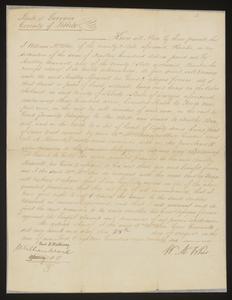 Sale of land on Colonels Island by William McWhir to Audley Maxwell, 1826