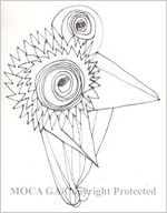 Drawing from sketchbook dated 1994-1999, black pen and ink sketches, each signed and dated in pencil bottom right