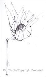 Drawing from sketchbook dated March 24 1998, black pen and ink sketches