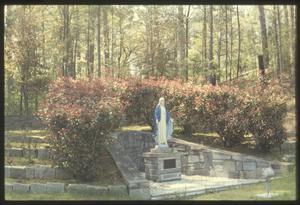 Blessed Virgin Mary Statue, Marist School Rectory, 1982, slide 2