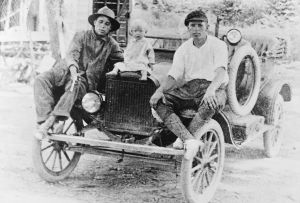 Young Boys on Car