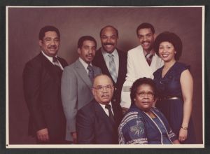 Color photograph of the Earl Gober family
