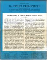 Polio chronicle, volume 1, number 3, September, 1931