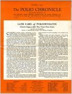 Polio chronicle, volume 1, number 4, October, 1931