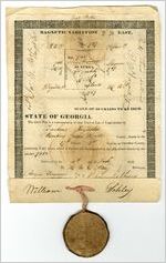 Land grant from Cherokee and lottery, Hall County, Georgia, 1832