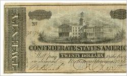 Money, Confederate States of America, 1864