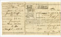 Promissory note, Smyrna, Georgia, 1876