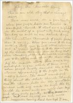 Hand written copy of "Why the Chimes Rang"