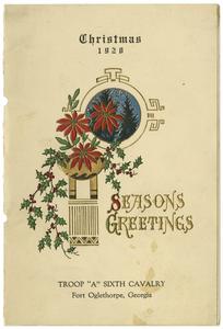 1928 Troop A Christmas Menu