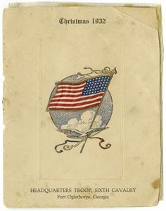 1932 Headquarters Troop Christmas Menu