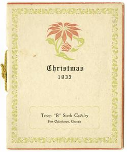 1935 Troop B Christmas Menu