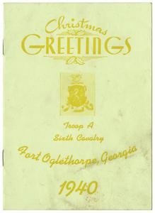 1940 Troop A Christmas Menu