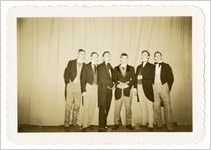 Photograph of a group of men on stage, Sylvania, Georgia, 1947
