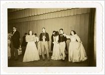 Photograph of women posing on stage, Sylvania, Georgia, 1947