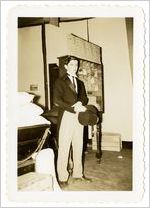 Photograph of a man in costume, Sylvania, Georgia, 1947