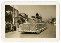 Photograph of a decorated float in a parade, Sylvania, Georgia, 1947