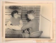 Photograph of a high school guidance counselor conducting a conference with a student, Sylvania, Georgia, 1951