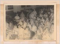Photograph of a Screven County High School band practice, Sylvania, Georgia, 1951