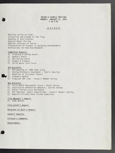 Sugar Hill, Georgia city council minutes, January 11, 1993-June 21, 1993