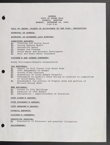 Sugar Hill, Georgia city council minutes, December 12, 1994-May 8, 1995