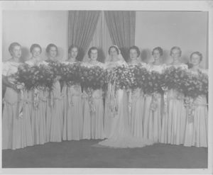 Hazel Vorus Turner and Her Bridesmaids