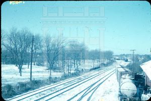 Chattahoochee Valley Railway with snow