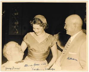 Young Fraser, Sr.(?), Betty Talmadge(?), and Render Dallis