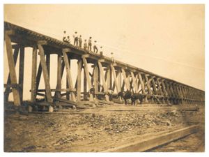 Railroad Trestle Construction