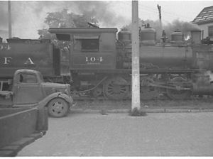 Western Railway of Alabama 0-6-0 No. 104