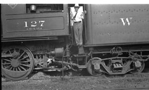 Western of Alabama Locomotive and Tender #127