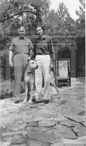 The Callaways and their dog Rex