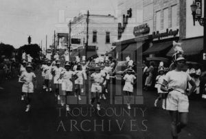CEA Marching Band Performance on downtown street