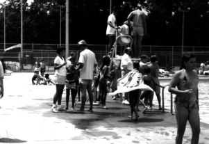 Children playing in the CEA Pool